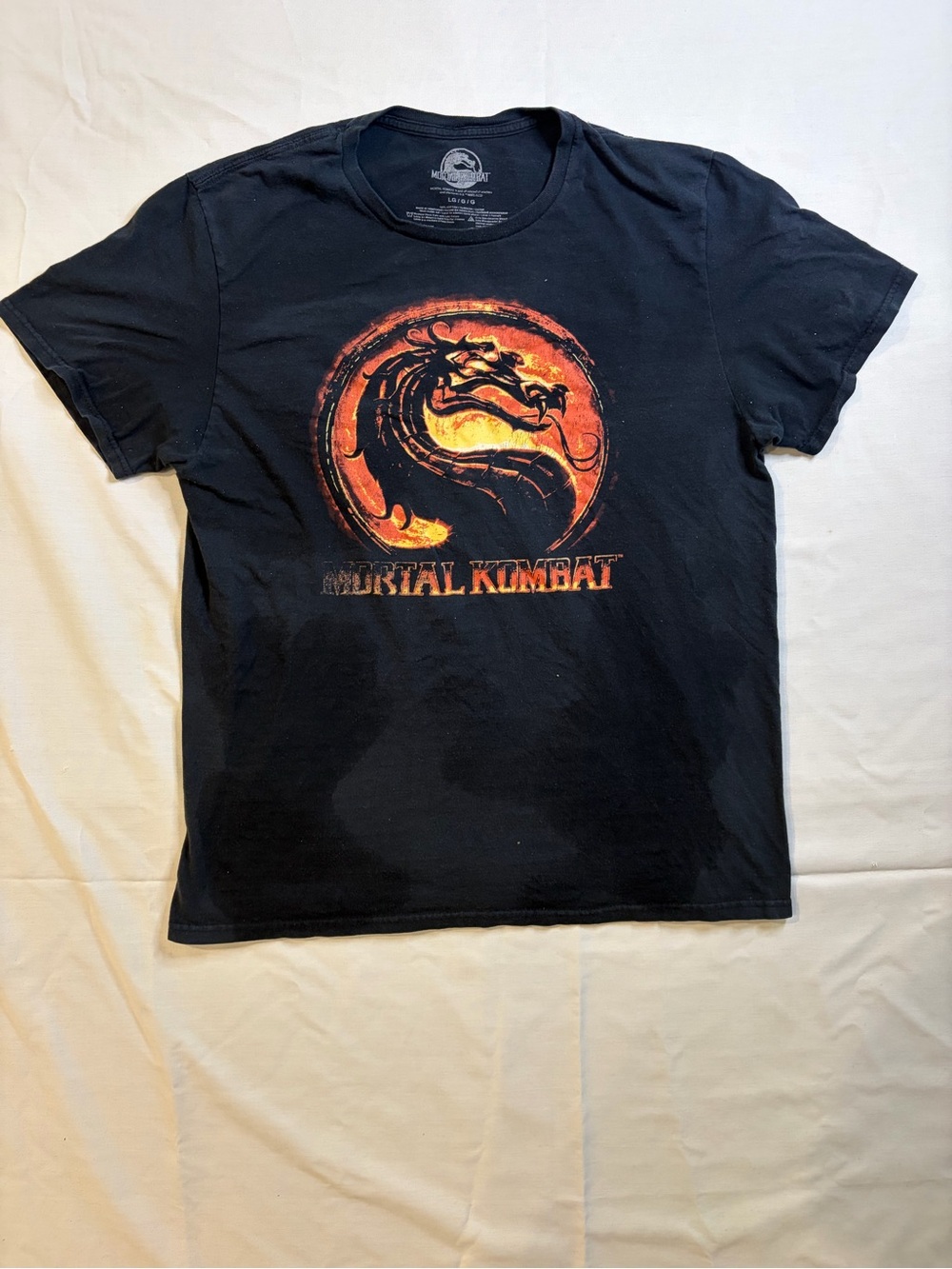 Source Unknown Black Short-Sleeve Mortal Kombat Logo Tee